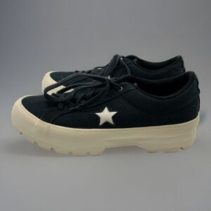Converse One Star Lugged‎ Ox Black Sneakers Women 9 Low 563425C